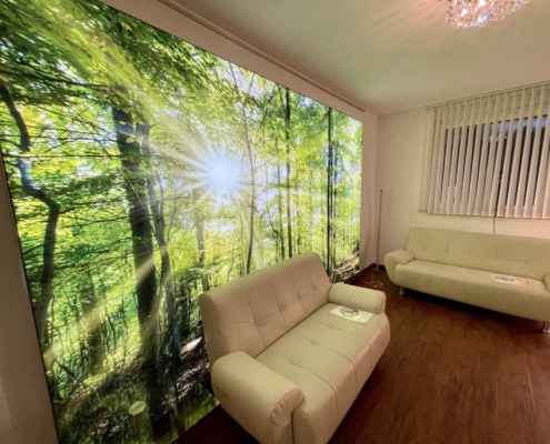 Beleuchtete Spannrahmen